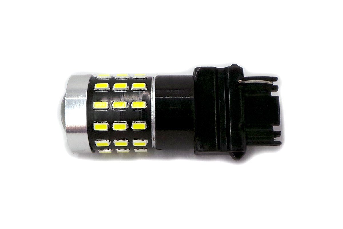 P27W LED-lamppu 3156 12-24V Canbus, 1800lm valkoinen linssillä, 1 kpl. hinta ja tiedot | Polttimot | hobbyhall.fi