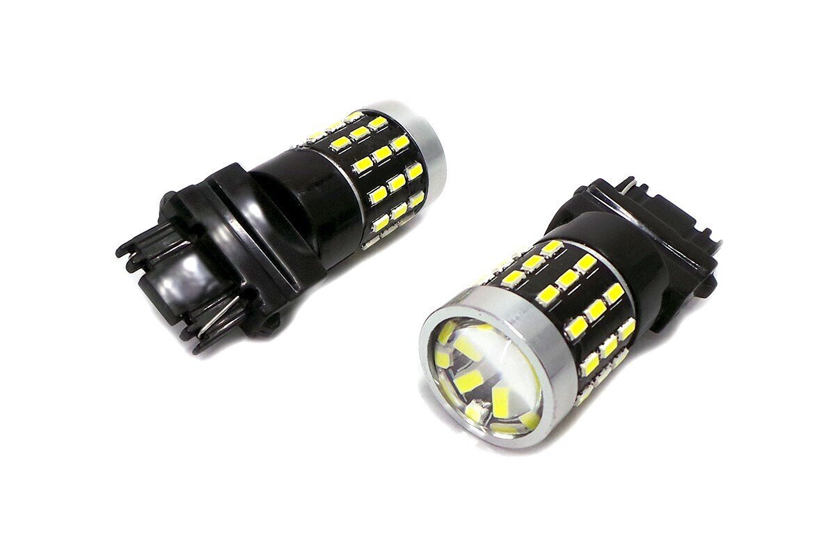 P27W LED-lamppu 3156 12-24V Canbus, 1800lm valkoinen linssillä, 1 kpl. hinta ja tiedot | Polttimot | hobbyhall.fi