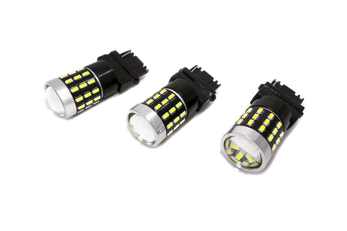 P27W LED-lamppu 3156 12-24V Canbus, 1800lm valkoinen linssillä, 1 kpl. hinta ja tiedot | Polttimot | hobbyhall.fi