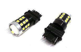 P27W LED 3156 12-24V Canbus, 1400lm valkoinen polttimo linssillä, 1 kpl. hinta ja tiedot | Polttimot | hobbyhall.fi