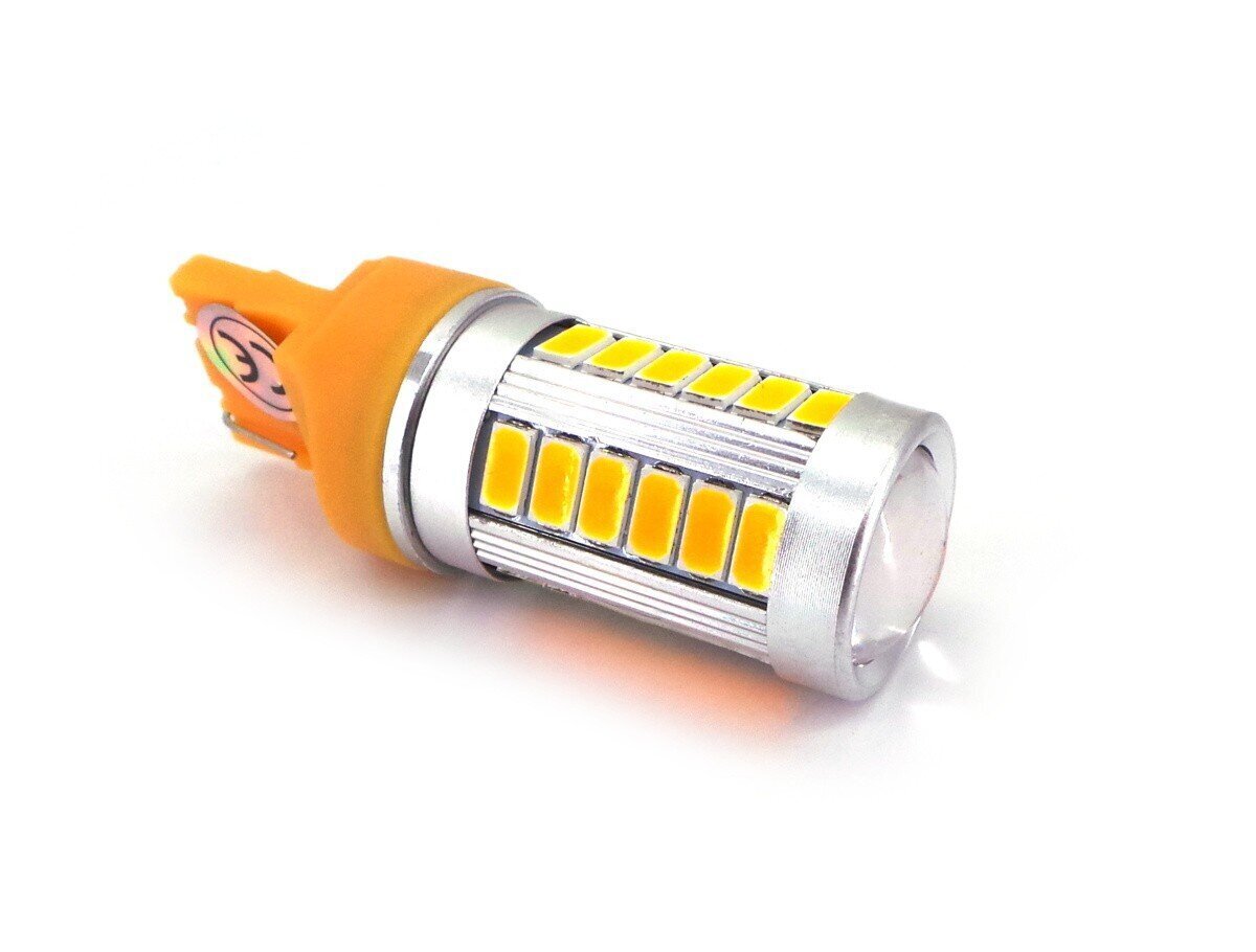 W21W LED 7440 12V 1300lm Canbus, oranssi, 1 kpl. hinta ja tiedot | Polttimot | hobbyhall.fi