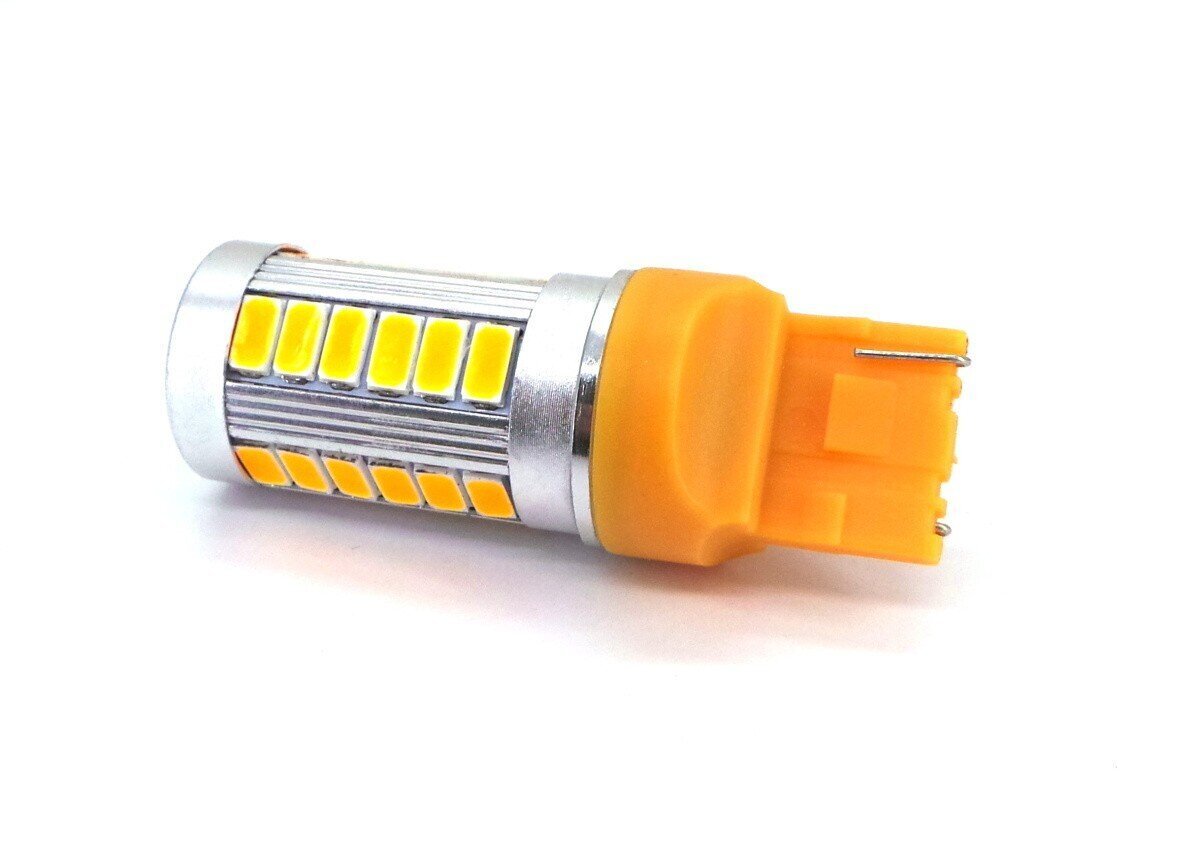 W21W LED 7440 12V 1300lm Canbus, oranssi, 1 kpl. hinta ja tiedot | Polttimot | hobbyhall.fi