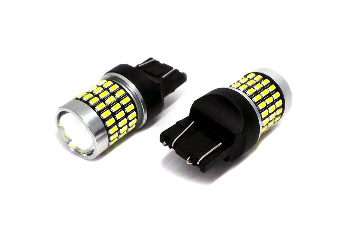 W21/5W LED-lamppu 7443 12-24V Canbus, 2100lm valkoinen linssillä, 1 kpl. hinta ja tiedot | Polttimot | hobbyhall.fi