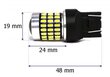 W21/5W LED-lamppu 7443 12-24V Canbus, 2100lm valkoinen linssillä, 1 kpl. hinta ja tiedot | Polttimot | hobbyhall.fi