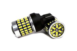 W21/5W LED-lamppu 7443 12-24V Canbus, 2100lm valkoinen linssillä, 1 kpl. hinta ja tiedot | Polttimot | hobbyhall.fi