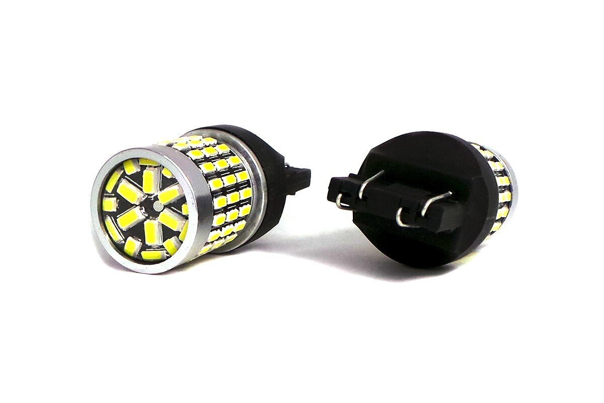 W21/5W LED-lamppu 7443 12-24V Canbus, 2100lm valkoinen linssillä, 1 kpl. hinta ja tiedot | Polttimot | hobbyhall.fi