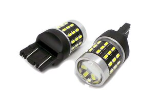 W21/5W LED-lamppu 7443 12-24V Canbus, 1800lm valkoinen linssillä, 1 kpl. hinta ja tiedot | Polttimot | hobbyhall.fi