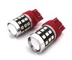 W21/5W LED-lamppu 7443 12-24V 1100lm Canbus, punainen, 1 kpl. hinta ja tiedot | Polttimot | hobbyhall.fi