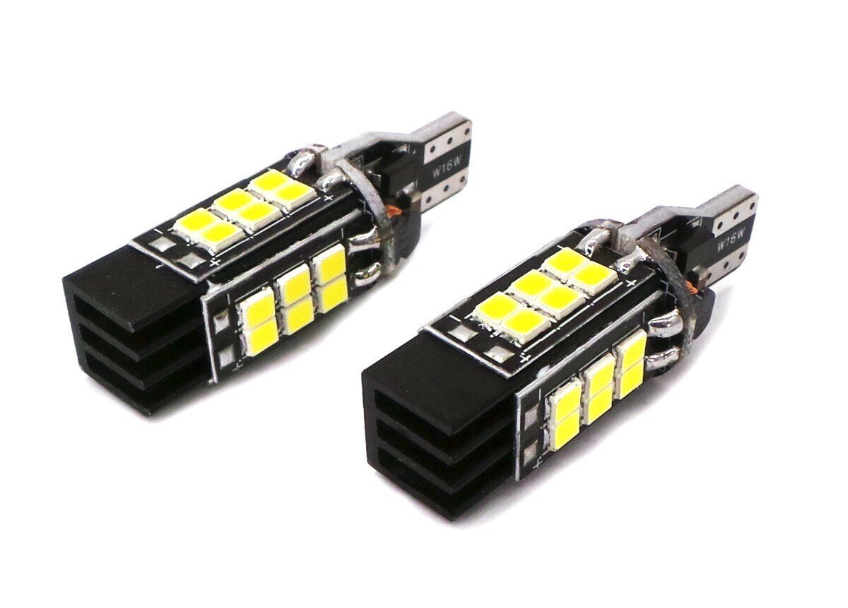 W16W LED-lamppu T15 12V-24V canbus, erittäin vahva 1600lm, 1 kpl. hinta ja tiedot | Polttimot | hobbyhall.fi