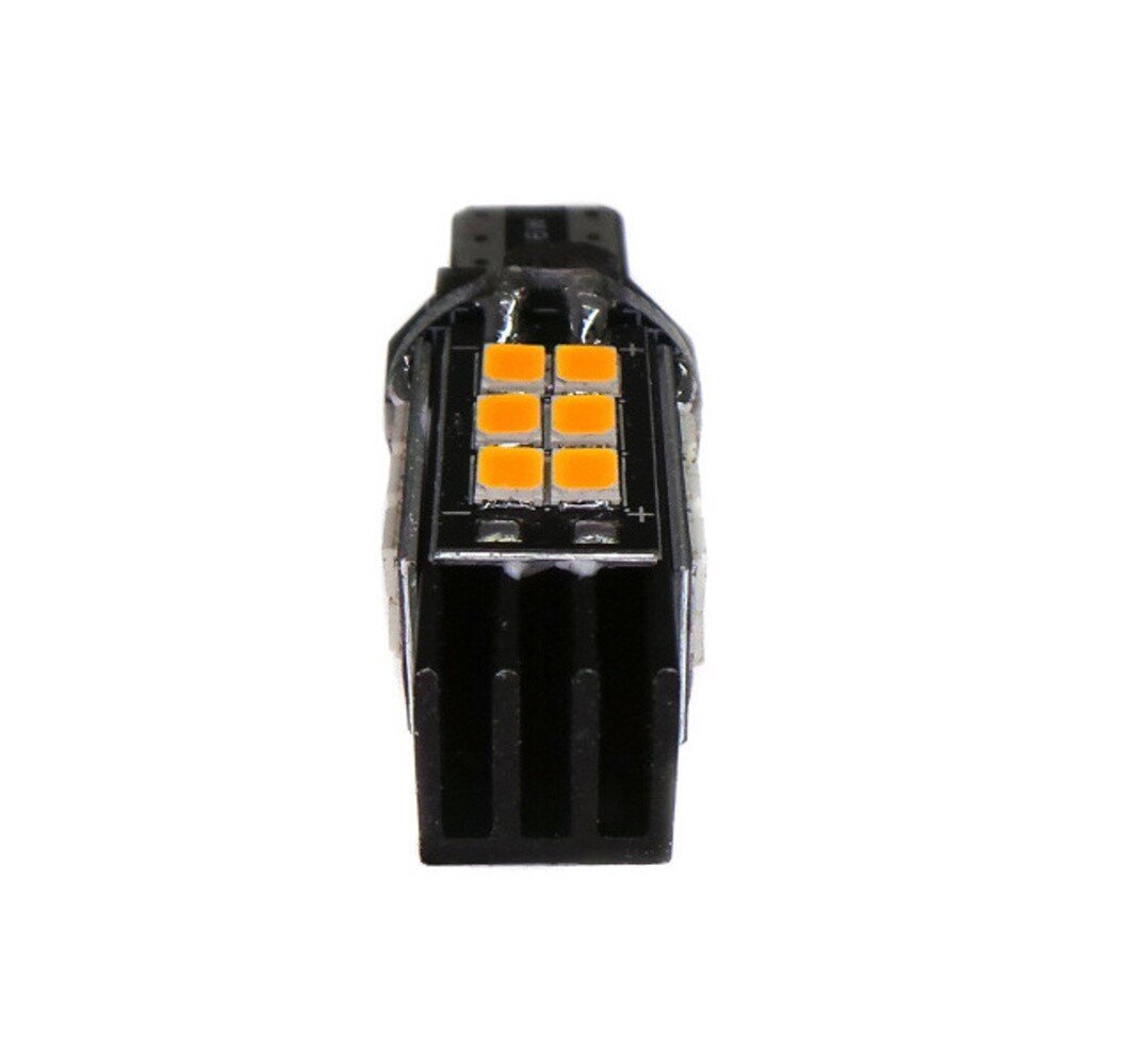 W16W LED T15 12V-24V canbus, oranssi erittäin vahva 1400lm, 1 kpl. hinta ja tiedot | Polttimot | hobbyhall.fi