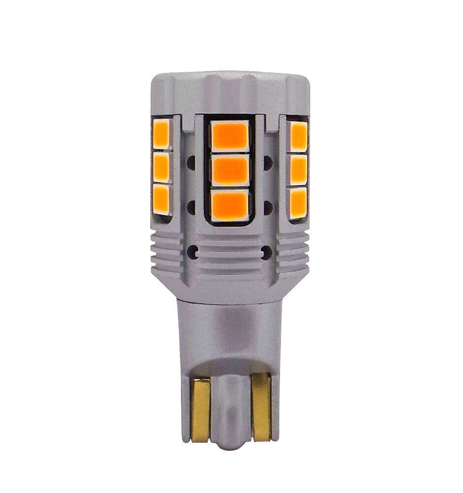 W16W LED-lamppu 12-24V virheetön 100% CAN oranssi 2300lm, 1 kpl. hinta ja tiedot | Polttimot | hobbyhall.fi