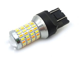 W21/5W LED-lamppu 7443 12V CANBUS valkoinen-oranssi kaksivärinen pieni lamppu 1000lm 1 kpl. hinta ja tiedot | Polttimot | hobbyhall.fi