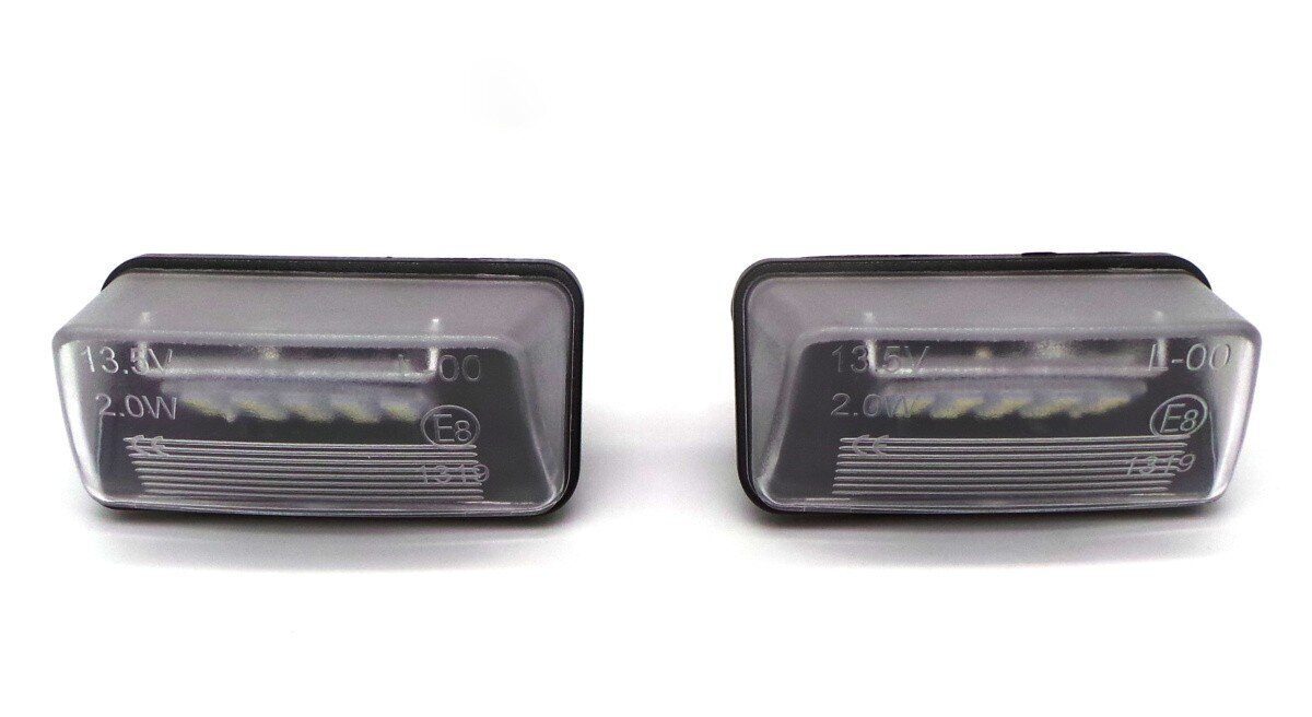 Peugeot 206, 207, 306, 307, 308, 406, 407, Partner, LED rekisterikilven valaisin 2x650lm, 2 kpl. hinta ja tiedot | Lisätarvikkeet autoiluun | hobbyhall.fi