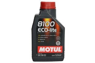 Moottoriöljy Motul 8100 ECO-LITE 0W30, 1L hinta ja tiedot | Moottoriöljyt | hobbyhall.fi