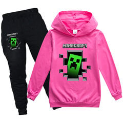 MINECRAFT Boys Girls rento huppari lenkkeilyhousut 2-osainen setti, urheilupuku 5-13-vuotiaille teini-ikäisille hinta ja tiedot | Miesten kerrastot | hobbyhall.fi