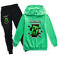 MINECRAFT Boys Girls rento huppari lenkkeilyhousut 2-osainen setti, urheilupuku 5-13-vuotiaille teini-ikäisille hinta ja tiedot | Miesten kerrastot | hobbyhall.fi