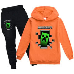 MINECRAFT Boys Girls rento huppari lenkkeilyhousut 2-osainen setti, urheilupuku 5-13-vuotiaille teini-ikäisille hinta ja tiedot | Miesten kerrastot | hobbyhall.fi