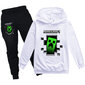 MINECRAFT Boys Girls rento huppari lenkkeilyhousut 2-osainen setti, urheilupuku 5-13-vuotiaille teini-ikäisille hinta ja tiedot | Miesten kerrastot | hobbyhall.fi