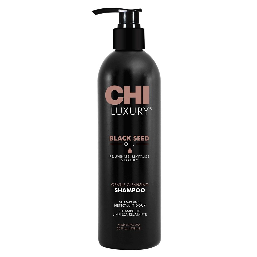 Virkistävä shampoo mustalla kuminaöljyllä CHI Luxury 739 ml hinta ja tiedot | Shampoot | hobbyhall.fi