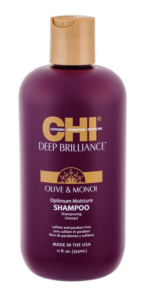 Kosteuttava shampoo Chi Deep Brilliance Olive & amp. Monoi shampoo 355ml hinta ja tiedot | Shampoot | hobbyhall.fi