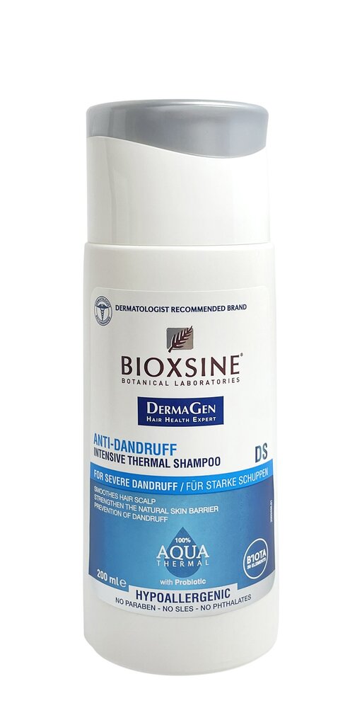 Shampoo intensiivistä hilsettä vastaan Bioxsine Aqua Thermal DS 200 ml hinta ja tiedot | Shampoot | hobbyhall.fi