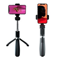 Selfiekeppi 2in1 Selfie Stick + kolmijalka, musta hinta ja tiedot | Selfie-tikut ja -telineet | hobbyhall.fi