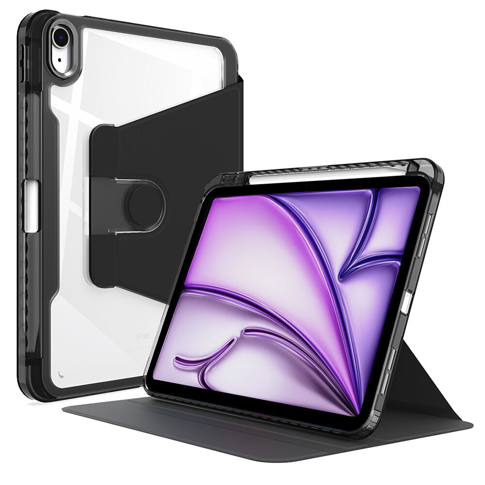 Techsuit Crystal Vision iPad Air 11 (2024) kotelo, musta hinta ja tiedot | Tablettien kotelot ja muut tarvikkeet | hobbyhall.fi