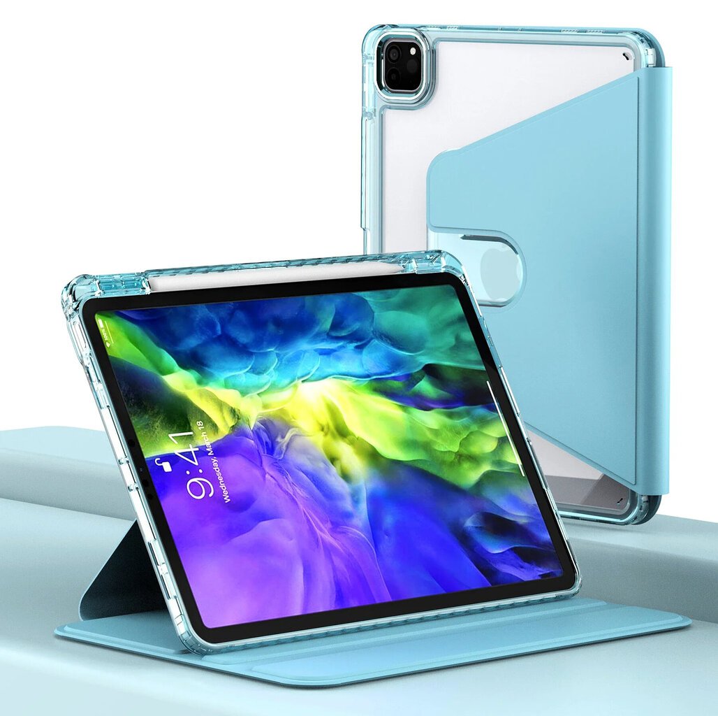 Techsuit Crystal Vision iPad Air 11 (2024) kotelo, musta hinta ja tiedot | Tablettien kotelot ja muut tarvikkeet | hobbyhall.fi