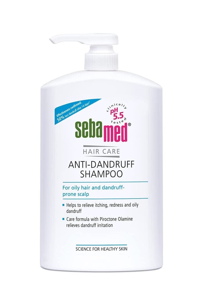 Hilseshampoo SEBAMED Anti-Dandruff, 1000 ml hinta ja tiedot | Shampoot | hobbyhall.fi