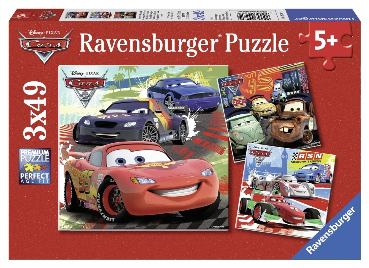 Ravensburger palapeli 3x49 kpl Autot 2 hinta ja tiedot | Palapelit | hobbyhall.fi