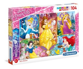 Puzzle Clementon Disney Princess, 104 osaa hinta ja tiedot | Palapelit | hobbyhall.fi