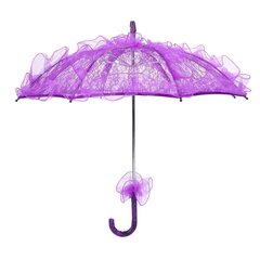 Wedding Bride Sateenvarjo Ainutlaatuinen Taitettava Pitsikangas Auringonvarjo Sateenvarjo Performance Props Purple hinta ja tiedot | Naisten sateenvarjot | hobbyhall.fi