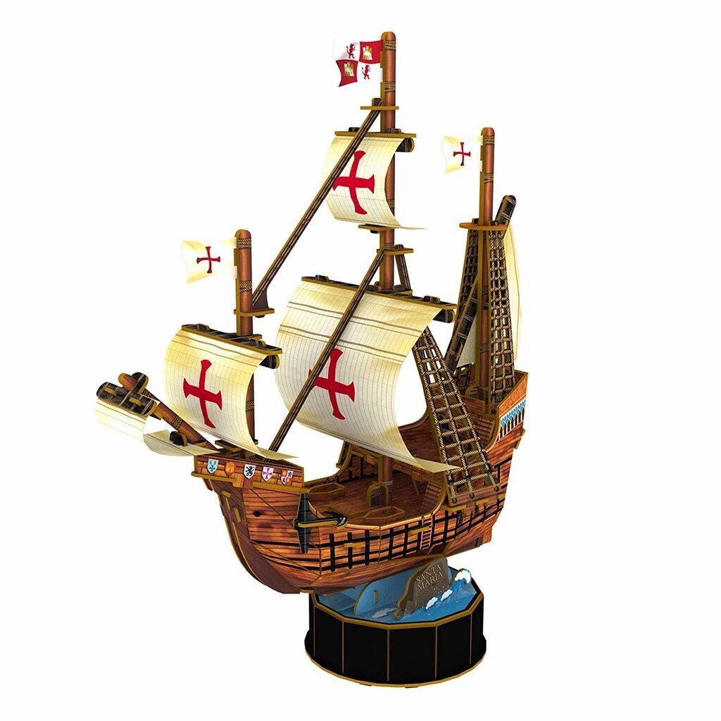 CUBICFUN 3D palapeli Purjealus Santa Maria hinta ja tiedot | Palapelit | hobbyhall.fi