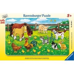 Puzzle Ravensburger Farm 15 yuppies, 06046 hinta ja tiedot | Palapelit | hobbyhall.fi