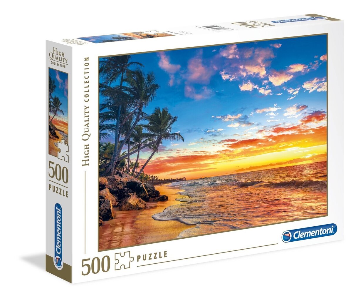 Puzzle Clementon Korkealaatuinen Kokoelma Paradise Beach, 500 osaa hinta ja tiedot | Palapelit | hobbyhall.fi