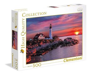 Jigsaw Portlando Lighthouse Clementoni, 500 osaa hinta ja tiedot | Palapelit | hobbyhall.fi