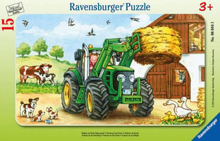 Palapeli Ravensburger Tractor, 060443, 15-osainen hinta ja tiedot | Palapelit | hobbyhall.fi