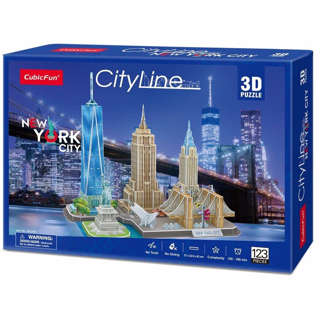 CUBICFUN 3D palapeli NEW YORK CITY hinta ja tiedot | Palapelit | hobbyhall.fi