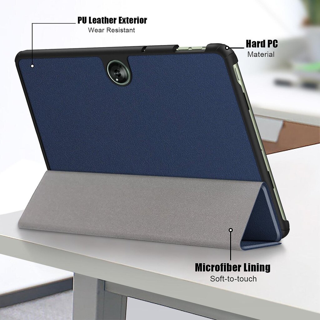 OnePlus Pad Go / Oppo Pad Air 2 Smart Case PU-nahkainen kolminkertainen jalusta tabletin suojus hinta ja tiedot | Tablettien kotelot ja muut tarvikkeet | hobbyhall.fi