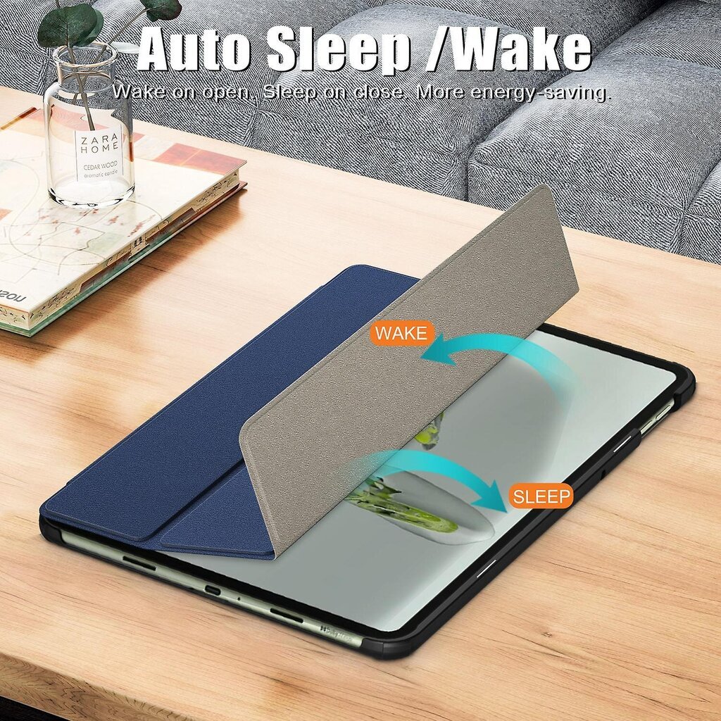 OnePlus Pad Go / Oppo Pad Air 2 Smart Case PU-nahkainen kolminkertainen jalusta tabletin suojus hinta ja tiedot | Tablettien kotelot ja muut tarvikkeet | hobbyhall.fi