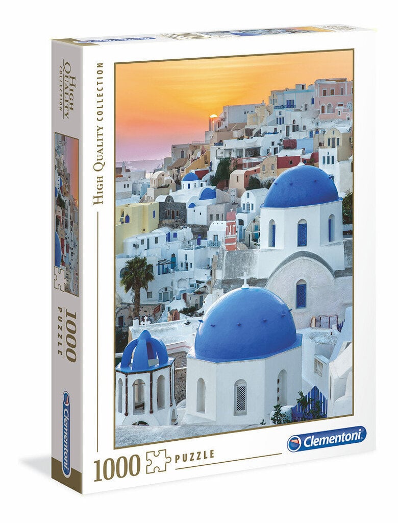 Palapeli Clementoni Santorini, 1000-osainen hinta ja tiedot | Palapelit | hobbyhall.fi