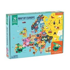 Mudpuppy Europa maantieteellinen palapeli, 70 kpl hinta ja tiedot | Palapelit | hobbyhall.fi