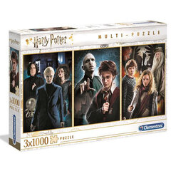 Palapelisarja Clementoni 61884 Harry Potter, 3 x 1000 palaa hinta ja tiedot | Palapelit | hobbyhall.fi