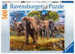 Palapeli Ravensburger Elefantti perhe, 500 osaa, 15040. hinta ja tiedot | Palapelit | hobbyhall.fi