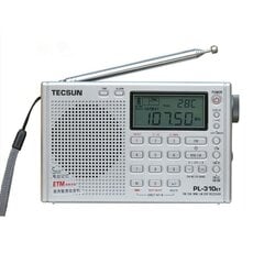 (Hopea)Tecsun PL-310ET täysikaistainen kannettava radio digitaalinen LED-näyttö FM/AM/SW/LW stereoradio lähetysvoimakkuussignaalilla hinta ja tiedot | Kelloradiot ja herätyskellot | hobbyhall.fi