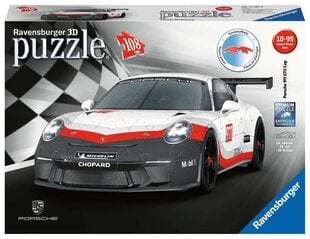 RAVENSBURGER palapeli 3D Porsche GT3 Cup, 108 p., 11147 hinta ja tiedot | Palapelit | hobbyhall.fi