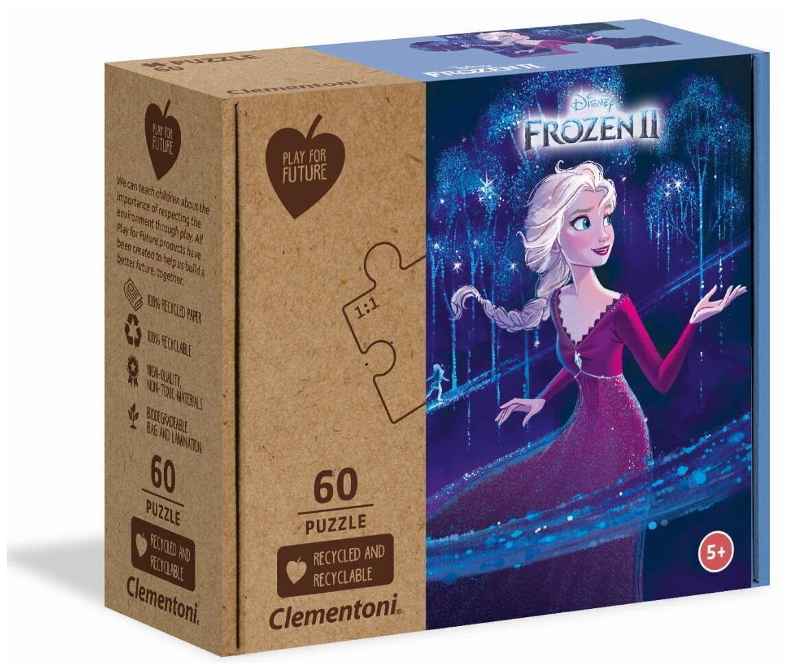 Palapeli Clementon Play for Future Frozen 2 60 osaa hinta ja tiedot | Palapelit | hobbyhall.fi