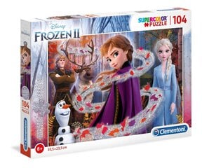 palapeli Clementoni Frozen, 104 o. hinta ja tiedot | Palapelit | hobbyhall.fi