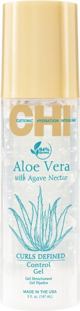 Muotoilugeeli kiharille hiuksille CHI Aloe Vera Curl Defined Control Gel 147ml hinta ja tiedot | Kampaamotuotteet | hobbyhall.fi