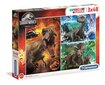 Puzzle Clementon Super Color Jurassic World 3x48 osaa hinta ja tiedot | Palapelit | hobbyhall.fi